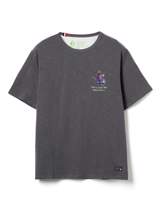 ESPACE VERT】フィッシャーマンペンギン天竺Tシャツ|メンズ ESPACE VERT】フィッシャーマンペンギン天竺Tシャツ|メンズ