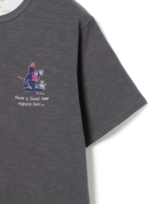 ESPACE VERT】フィッシャーマンペンギン天竺Tシャツ|メンズ ESPACE VERT】フィッシャーマンペンギン天竺Tシャツ|メンズ