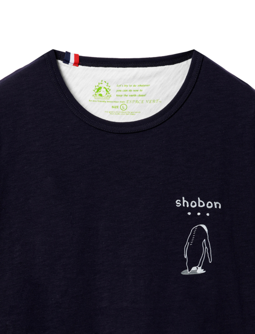 ESPACE VERT】shobonペンギンBFF天竺Tシャツ｜メンズカジュアル