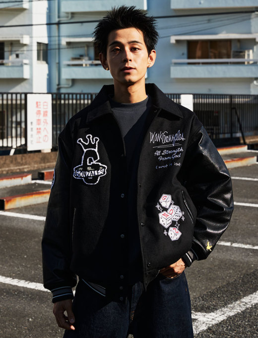 おしえてくださいMARK GONZALES STADIUM JACKET 2H5-63820 M - www