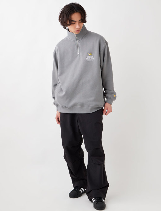 マークゴンザレス リラックスFIT ハーフジップ裏起毛トレーナー