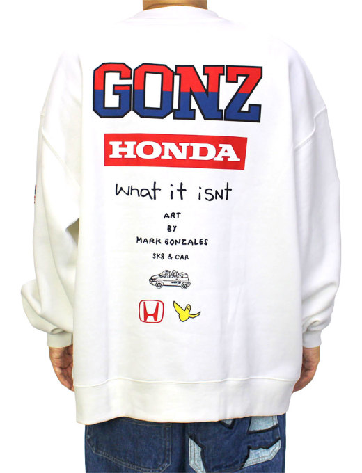 マークゴンザレス×HONDA 裏起毛BIGトレーナー 【(What it isNt) ART BY 