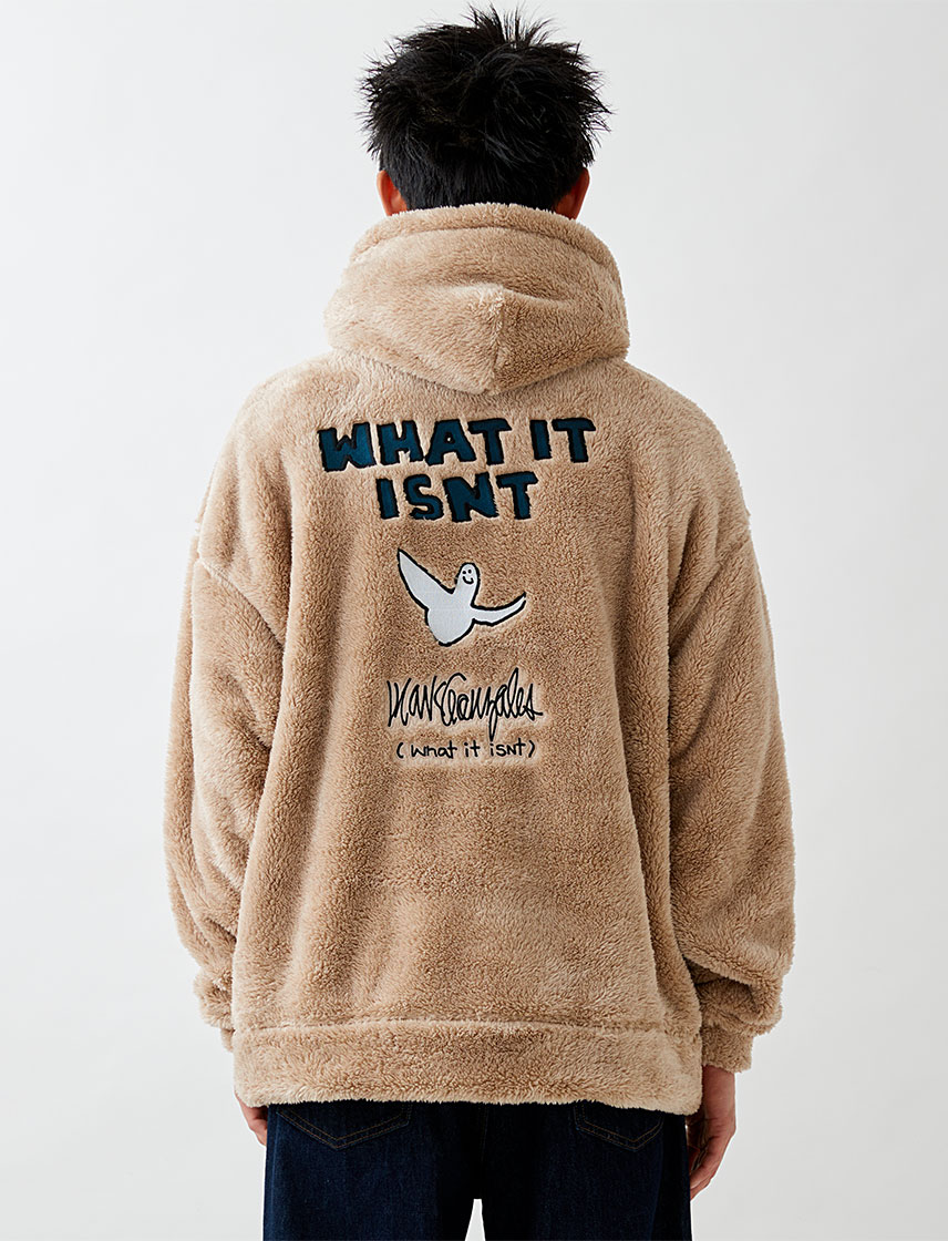 マークゴンザレス シャギーボアBIGパーカー 【(What it isNt) ART BY MARK GONZALES】