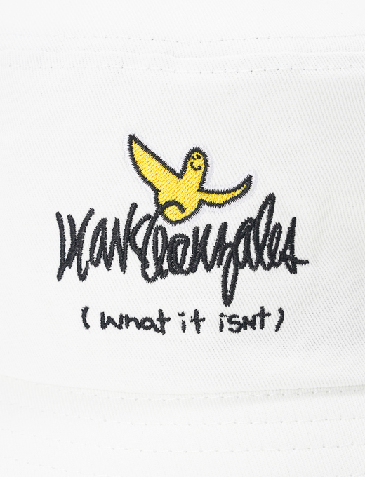 マークゴンザレス エンジェル刺繍バケットハット 【(What it