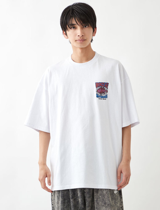 BRONZE AGE】HARD COREスカルフィッシュBIGTシャツ｜メンズ