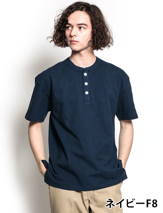 Goodwear】USAコットンヘンリーネックT｜メンズカジュアル通販
