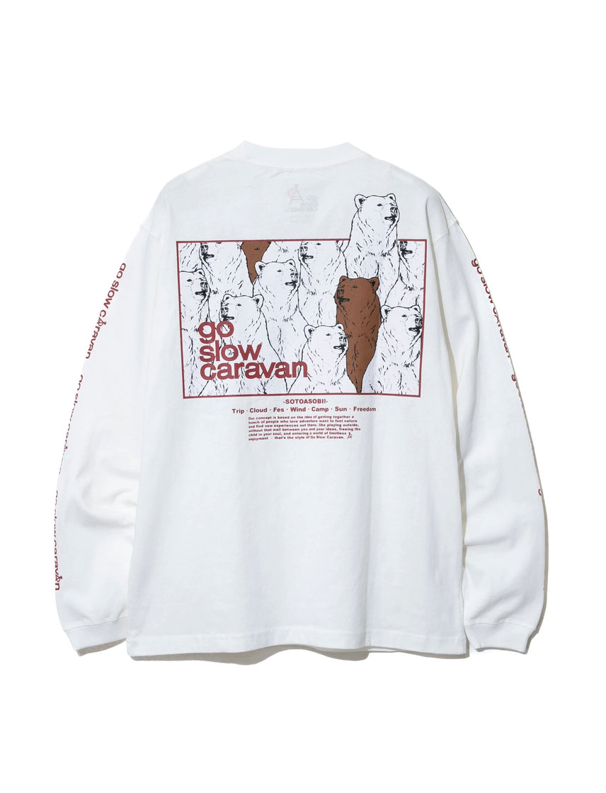 go slow caravan】USAコットンコンセプトカラーLOGOロンT｜メンズカジュアル通販、紳士シニア通販のユナイテッドジャパン-UNITED  JAPAN
