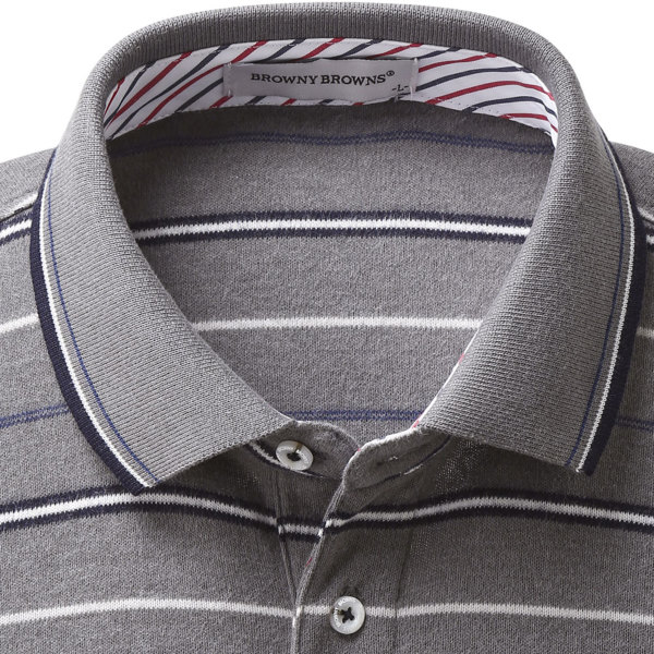 BRIEFING MENS STRIPE POLO ボーダーポロシャツ メンズ